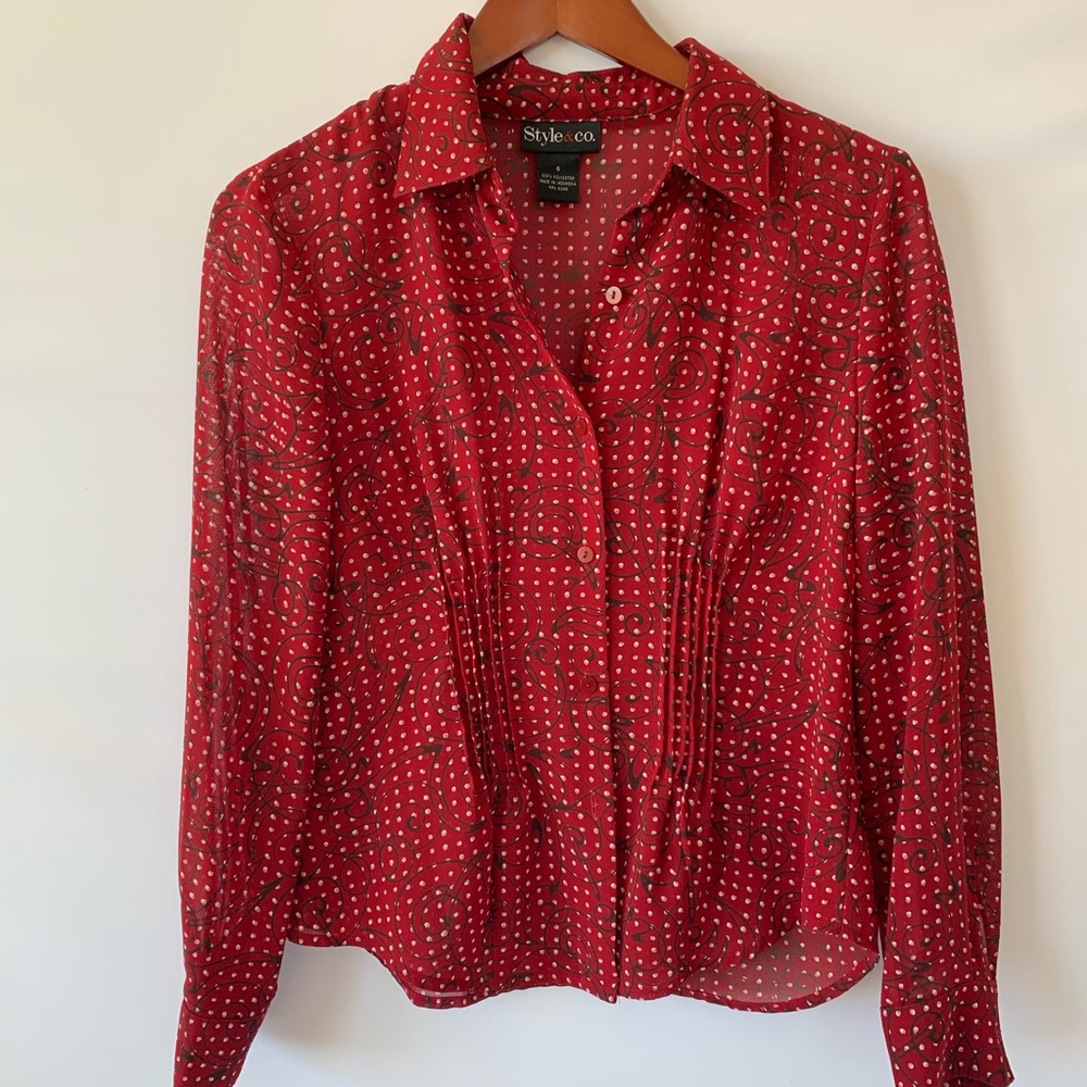 Style & CO. M blouse Rd